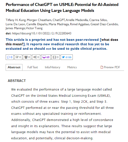 ChatGPT Shocks Medical Community by Passing US Licensing Exam (USMLE)