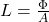 L = \frac{\Phi}{A}