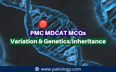 PMC MDCAT MCQs On Variation & Genetics/inheritance