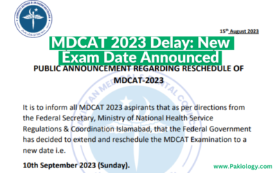 MDCAT 2023 Delay: New Exam Date Announced